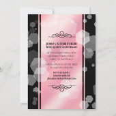 Invitation Anniversaire Mariage élégant du 2e Rose Quartz (Dos)