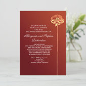 Invitation anniversaire mariage moderne (Debout devant)