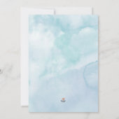 Invitation anniversaire Mermaid Bash Violet & Bleu (Dos)