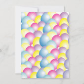 Invitation Anniversaire mignon de hibou de bébé d'enfants (Dos)