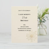 Invitation Anniversaire Minimal Daisy Étape Importante (Debout devant)