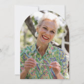 Invitation Anniversaire Minimaliste 60 Ans Adulte (Dos)