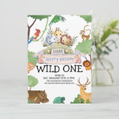 Invitation anniversaire Modern Wild One (Debout devant)