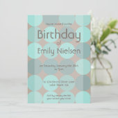 Invitation anniversaire moderne cool (Debout devant)