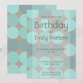 Invitation anniversaire moderne cool (Devant / Derrière)