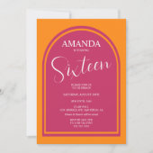 Invitation Anniversaire Moderne pour Tout Âge (Devant)