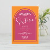 Invitation Anniversaire Moderne pour Tout Âge (Debout devant)