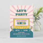 Invitation Anniversaire moderne rétro (Debout devant)