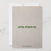 Invitation anniversaire modifiable Bière et Brassa (Dos)