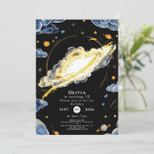 Invitation Anniversaire modifiable de la comète (Debout devant)