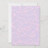 Invitation anniversaire modifiable Pink Pool Party (Dos)