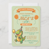 Invitation anniversaire modifiable pour garçon ave (Devant)