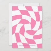 Invitation anniversaire modifiable pour une soirée (Dos)