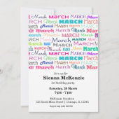Invitation Anniversaire mois mars (Devant)