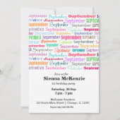 Invitation Anniversaire mois septembre (Devant)