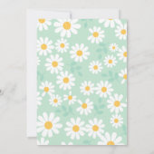 INVITATION ANNIVERSAIRE MOTIF FLEURS (Dos)
