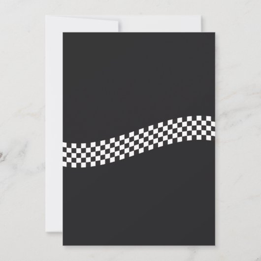 Invitation Anniversaire moto classique (Dos)