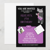 Invitation anniversaire mystère (Devant / Derrière)