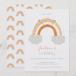 Invitation Anniversaire Neutre et pacifique