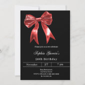 Invitation Anniversaire noir (Devant)