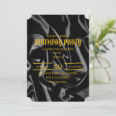 Invitation anniversaire Noir & Or, 30 ans Invitati (Debout devant)