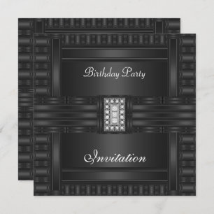 Invitation Anniversaire Noir sur Black Diamond Jew