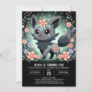 Invitation Anniversaire numérique de Little Wolf