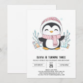Invitation Anniversaire numérique Dreamfake Snowflake (Devant / Derrière)