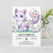 Invitation Anniversaire numérique du loup d'Imaginaire modifi (Debout devant)