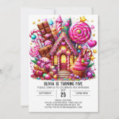 Invitation Anniversaire numérique enchantée (Devant)