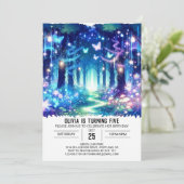 Invitation Anniversaire numérique Pastel Enchanted (Debout devant)