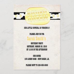 Invitation Anniversaire occidental