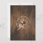 Invitation Anniversaire occidental Campagne Boots Anniversair (Dos)