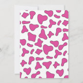 Invitation Anniversaire occidental rodéo rose (Dos)