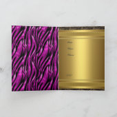 Invitation anniversaire or 50 ans (Intérieur)