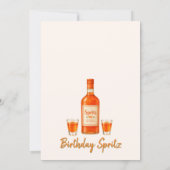 Invitation anniversaire Orange Citrus Spritz (Dos)