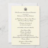 Invitation Anniversaire Ordination Prêtre Catholiq (Dos)