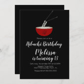 Invitation Anniversaire Oriental Hibachi Dinner Restaurant (Devant / Derrière)