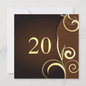 Invitation Anniversaire ou anniversaire spécial (Dos)