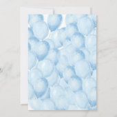Invitation anniversaire ours ballon (Dos)