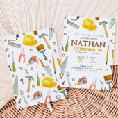 Invitation Anniversaire Outils de Construction