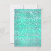 Invitation Anniversaire Palm Mint Aqua Tropic Frame Or (Dos)