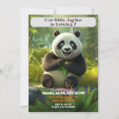 Invitation Anniversaire Panda Personnalisé Enfants Nom Age (Devant)