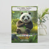 Invitation Anniversaire Panda Personnalisé Enfants Nom Age (Debout devant)