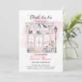 Invitation Anniversaire Paris Anniversaire Café Parisien Thé  (Debout devant)