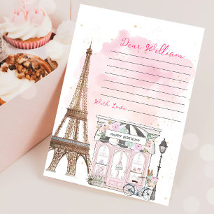 Invitation Anniversaire Paris Café Parisien Goûter d'Annivers