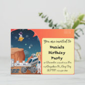 Invitation Anniversaire | Partie spatiale (Debout devant)