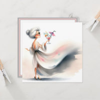 Anniversaire Party Classy Woman Cocktail