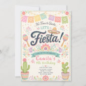 Invitation Anniversaire Pastel Fiesta (Devant)
