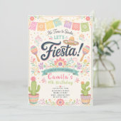 Invitation Anniversaire Pastel Fiesta (Debout devant)